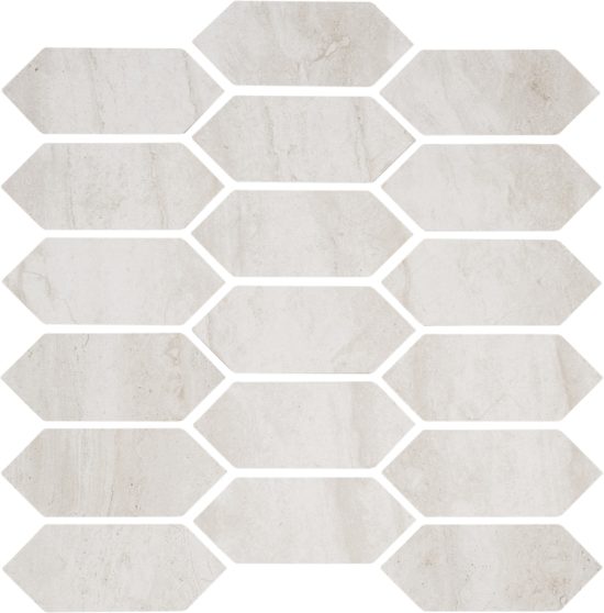 Soul Ivory Picket Mosaic | Alita Tile