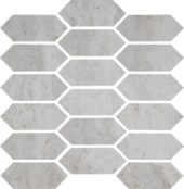 Spirit Silver Picket Mosaic | Alita Tile