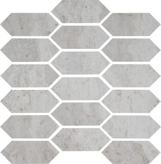 Spirit Silver Picket Mosaic | Alita Tile