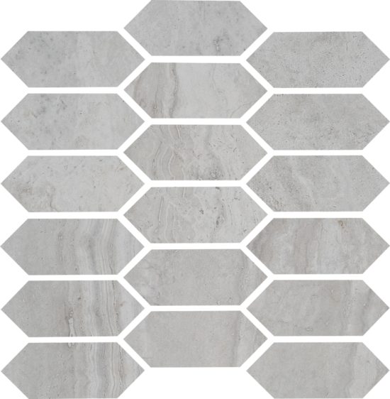 Spirit Silver Picket Mosaic | Alita Tile