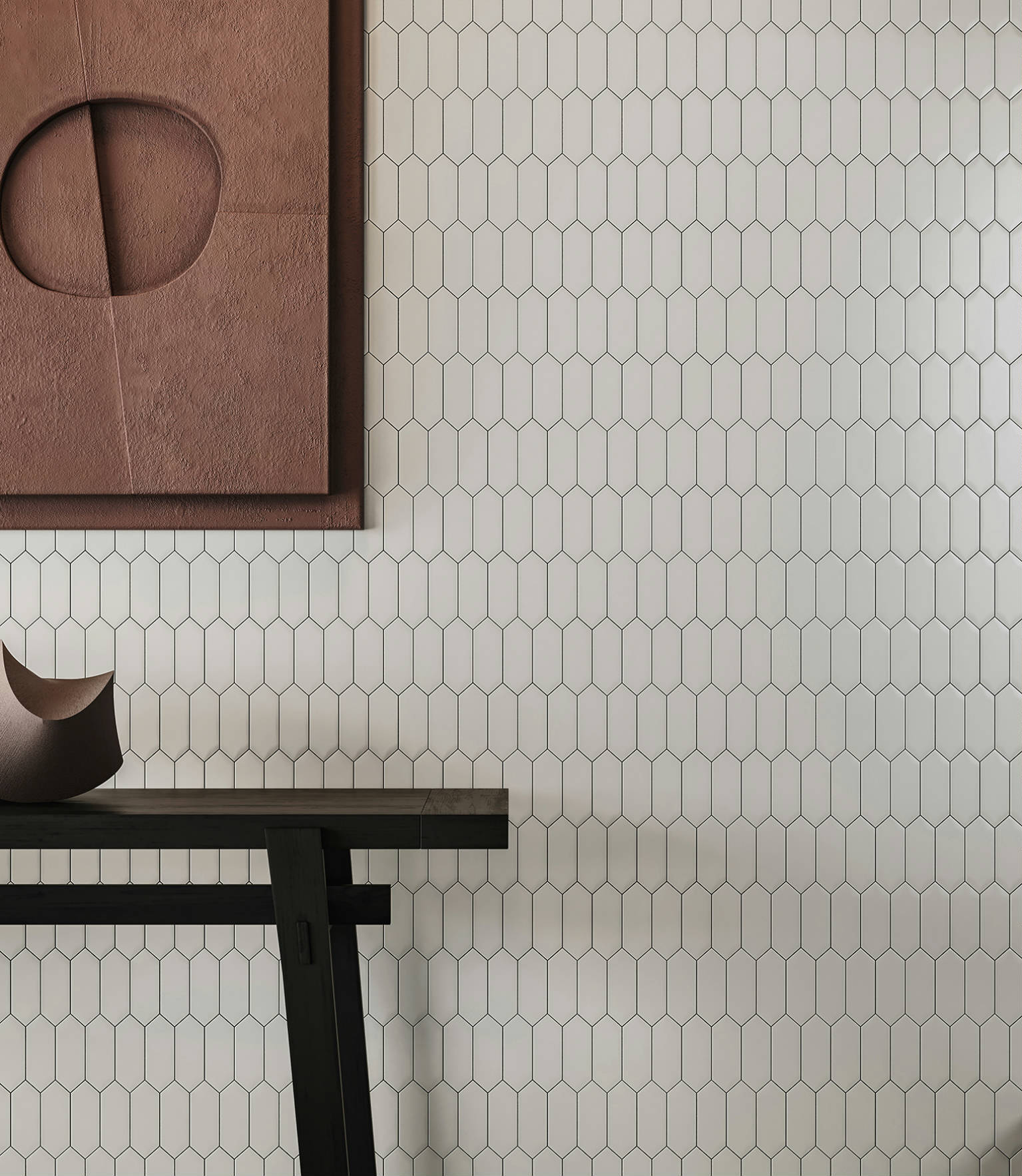 Traditions Vintage Grey Matte 2x5 Picket Mosaic 2 | Alita Tile