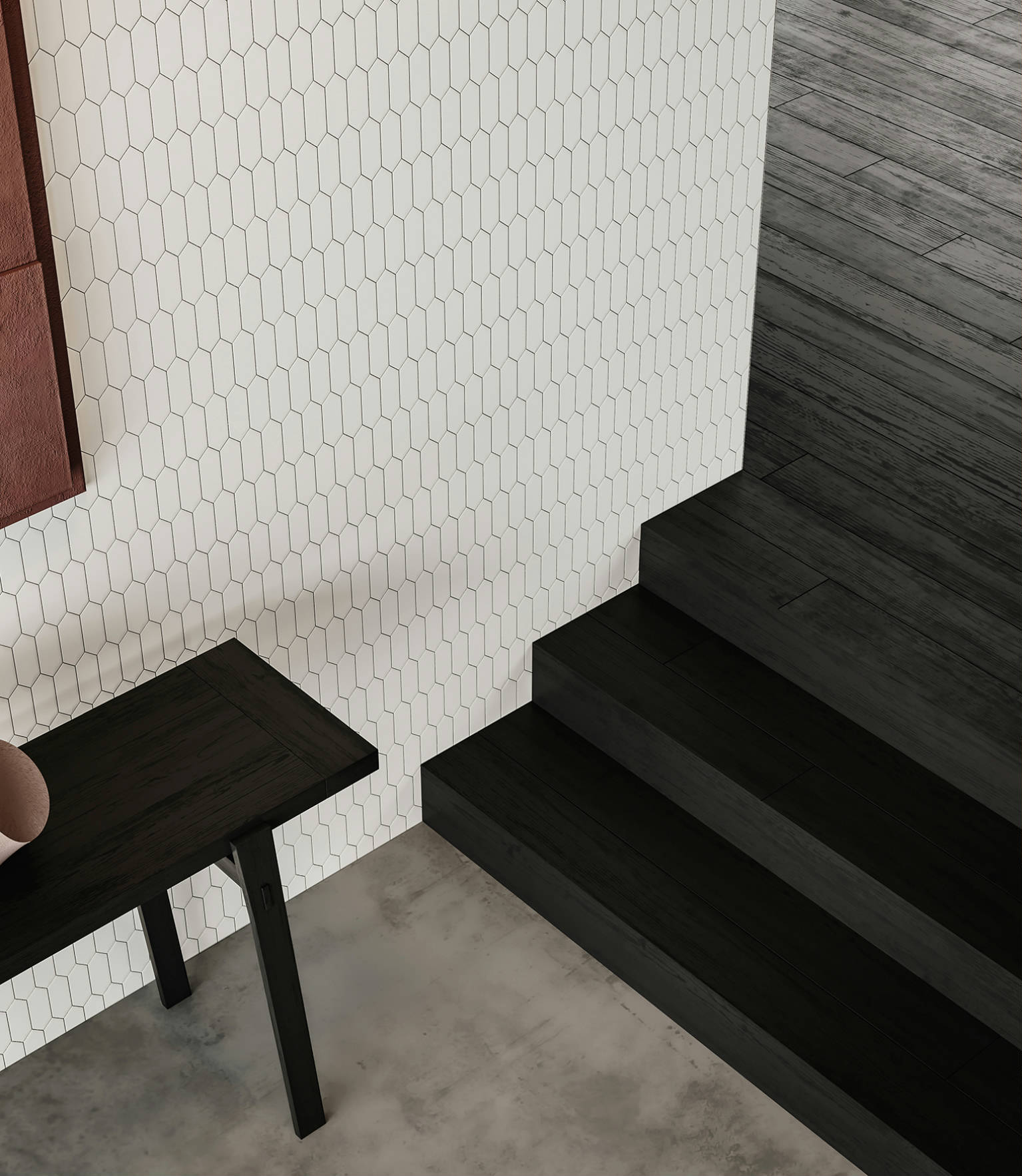 Traditions Vintage Grey Matte 2x5 Picket Mosaic 3 | Alita Tile