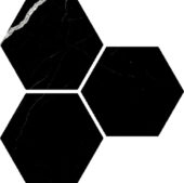 Treasure Midnight Nero 6" Carved Hexagon | Alita Tile