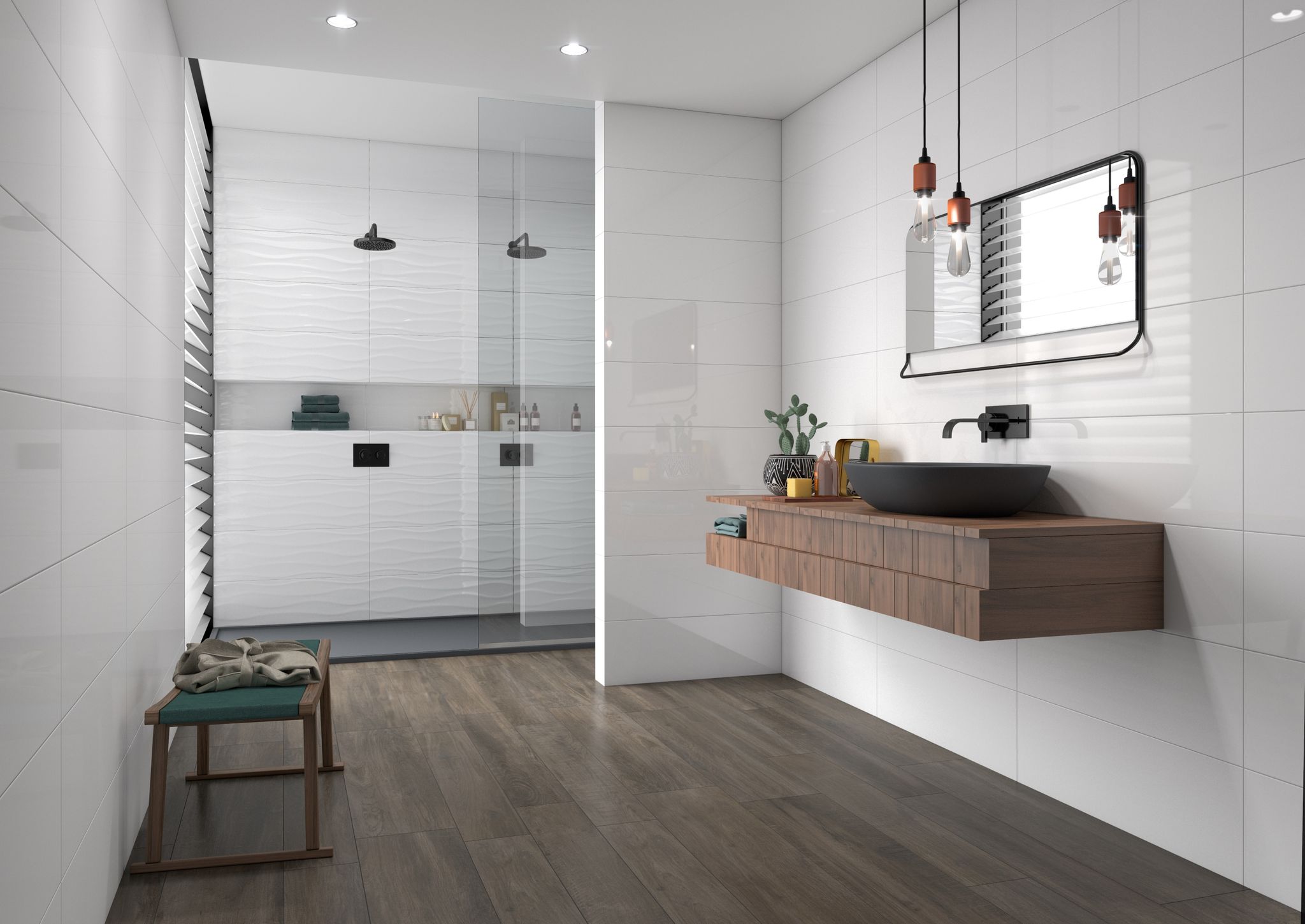 Venezia Blanco Vibe 10x30  and 10x30 | Alita Tile