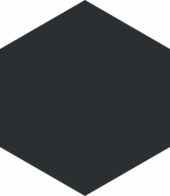 Vida 5.5X6.3” Black Hexagon | Alita Tile