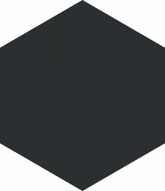 Vida 5.5X6.3” Black Hexagon | Alita Tile