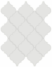 Vintage Grey Glossy Arabesque Mosaic | Alita Tile