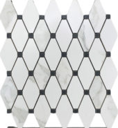 13x15 Calacatta Esagona Mosaic | Alita Tile