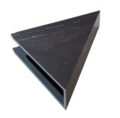 Black Ice Shower Shelf 14.56x7.12x2 | Alita Tile