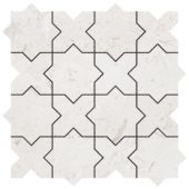 3"x3" Cross & Star Beige Marble | Alita Tile