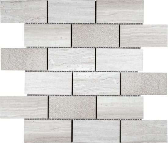 5x10cm Multi Finish Mosaic Limestone | Alita Tile