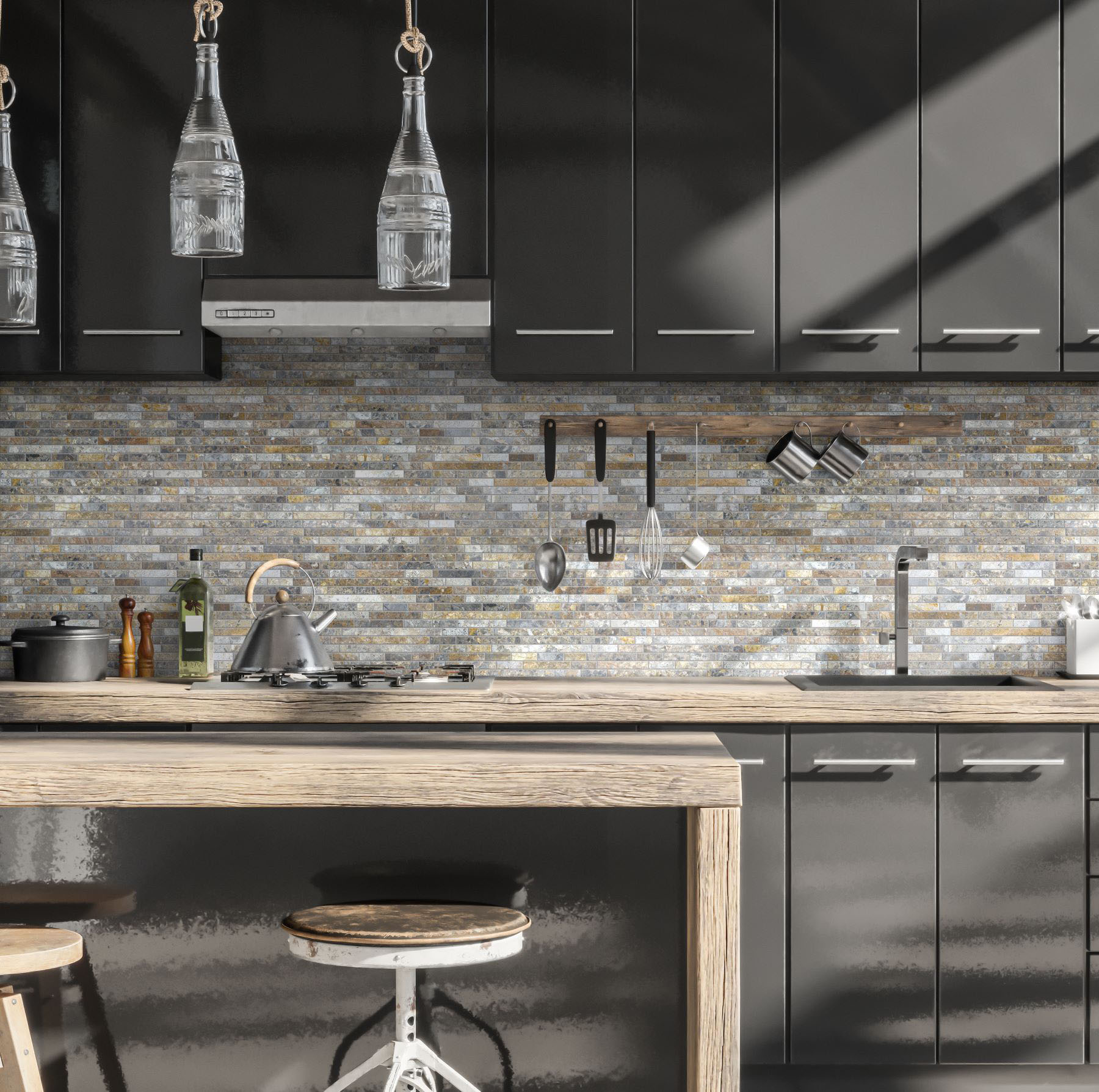 Baguette Royal Vein Mosaic | Alita Tile