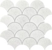 Crystal White Marble Scale Polished | Alita Tile