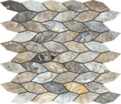 Elongated Hexagon Royal Vein "Leaves" Mosaic | Alita Tile