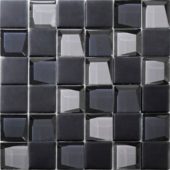 Glass 2"x2" Grey Mix Mosaic | Alita Tile