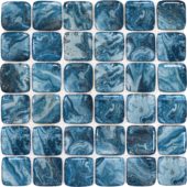 Glass Square Blue Marble Pattern Mix Mosaic | Alita Tile
