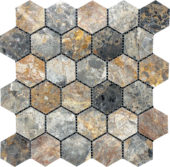 Hexagon Royal Vein Mosaic | Alita Tile