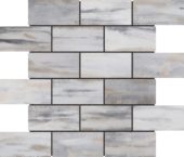 Slate Stone Beige Glazed Ceramic 2"x6" Brick | Alita Tile