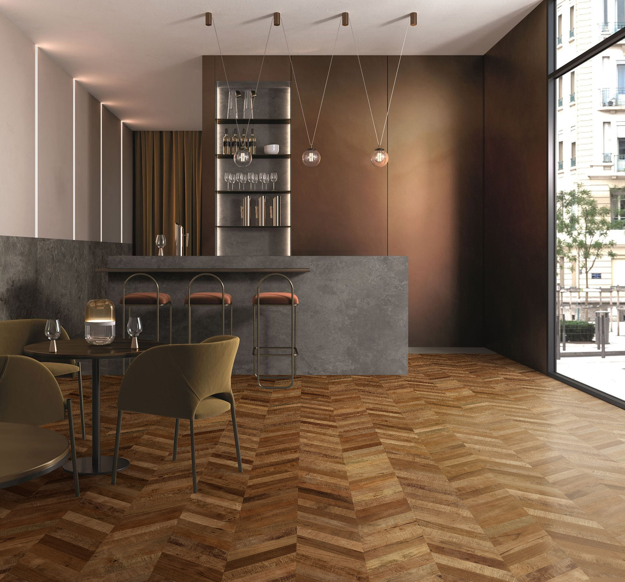 True Earth Chevron 0 | Alita Tile
