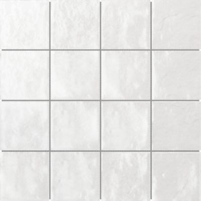 Zellige Glazed Ceramic White 3″x3″ Mosaic