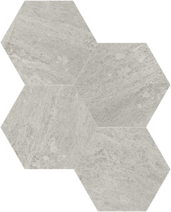 Anciano Grigio 6 Hexagon Mosaic