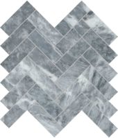 Aqua Intenso 1.25x4 Herringbone Mosaic | Alita Tile