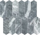 Aqua Intenso 2x6 Picket Mosaic | Alita Tile