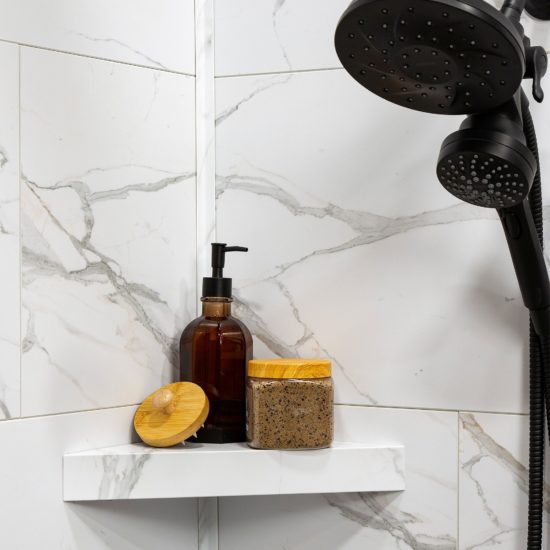 Carrara Marble Shower Shelf 14.56x7.12x2 | Alita Tile