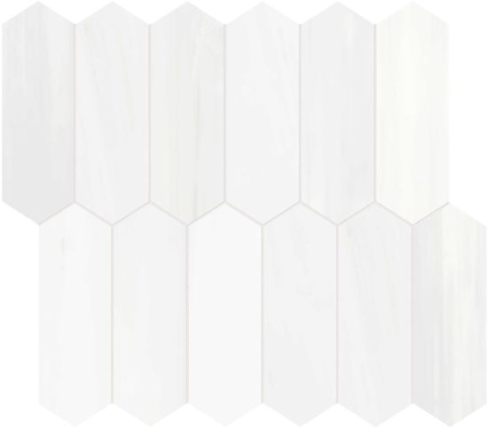 Cosmo Lumino 2x6 Picket Mosaic | Alita Tile
