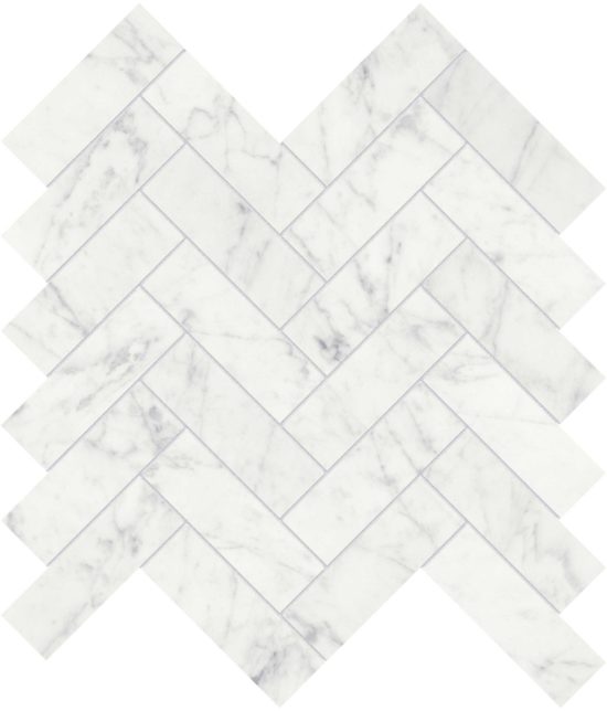 Eterna Bianco 1.25x4 Honed Herringbone Mosaic | Alita Tile