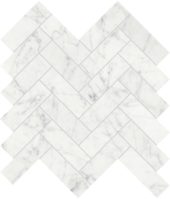Eterna Bianco 1.25x4 Polished Herringbone Mosaic | Alita Tile