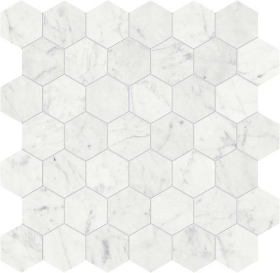 Eterna Bianco 2 Polished Hexagon Mosaic | Alita Tile
