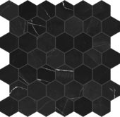 Galaxia Nero 2 Hexagon Mosaic | Alita Tile