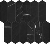 Galaxia Nero 2x6 Picket Mosaic | Alita Tile