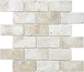 Ivory 2x4 Brick Mosaic | Alita Tile