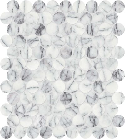 Lilac Volta 1.25 Penny Round Mosaic