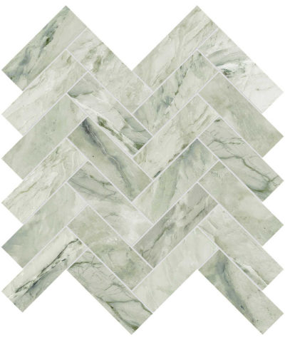Moscato Argento 1.25×4 Herringbone Mosaic