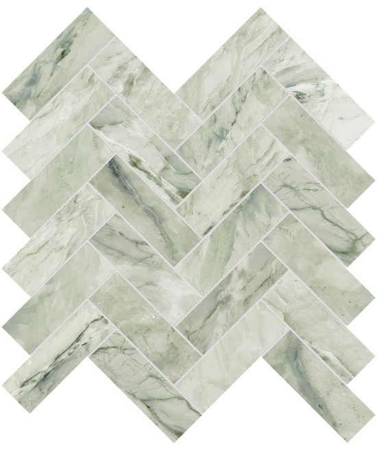 Moscato Argento 1.25×4 Herringbone Mosaic