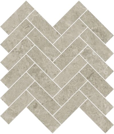 Ritz Gray 1.25×4 Herringbone Mosaic
