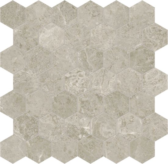 Ritz Gray 2 Hexagon Mosaic | Alita Tile