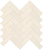 Serene Ivory 1.25x4 Herringbone Mosaic | Alita Tile