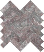 Sereno Burgundy 1.25x4 Herringbone Mosaic | Alita Tile
