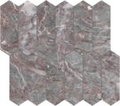 Sereno Burgundy 2x6 Picket Mosaic | Alita Tile