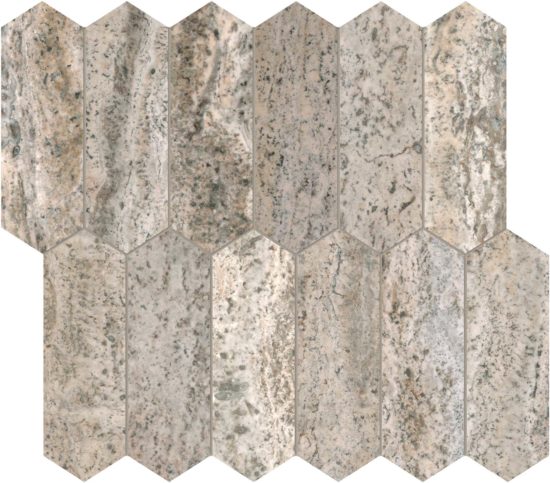 Silver Ash 2x6 Picket Mosaic | Alita Tile