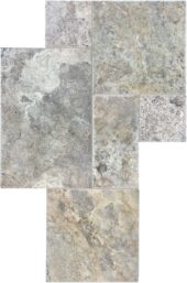Silver Ash Cobble Pattern Set | Alita Tile