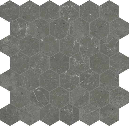 Stark Carbon 2 Hexagon Mosaic | Alita Tile