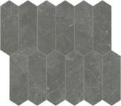 Stark Carbon 2x6 Picket Mosaic | Alita Tile