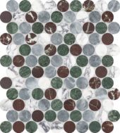 Utopio 1.25 Penny Round Tropic Mosaic | Alita Tile