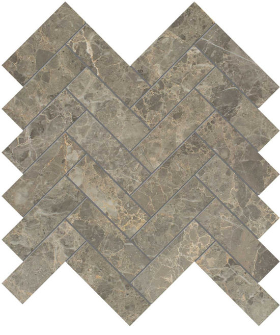 Velutto Ash 1.25x4 Herringbone Mosaic | Alita Tile