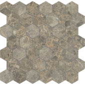 Velutto Ash 2 Hexagon Mosaic | Alita Tile